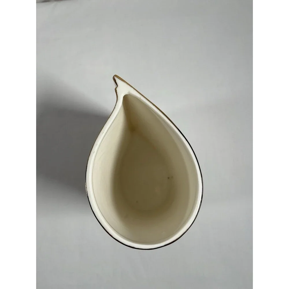 VTG Rare Drop Shape Porcelain Japan Vase Pink Purple Floral Great Condition #401